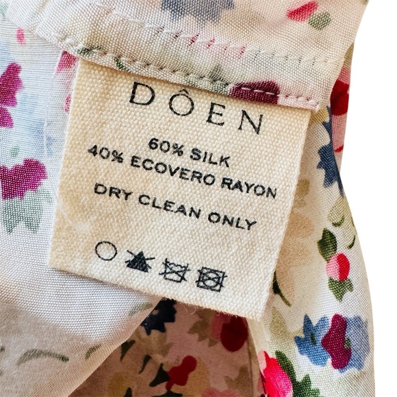 Doen silk blend Floral Sleeveless Dress NEW - Picture 7 of 7